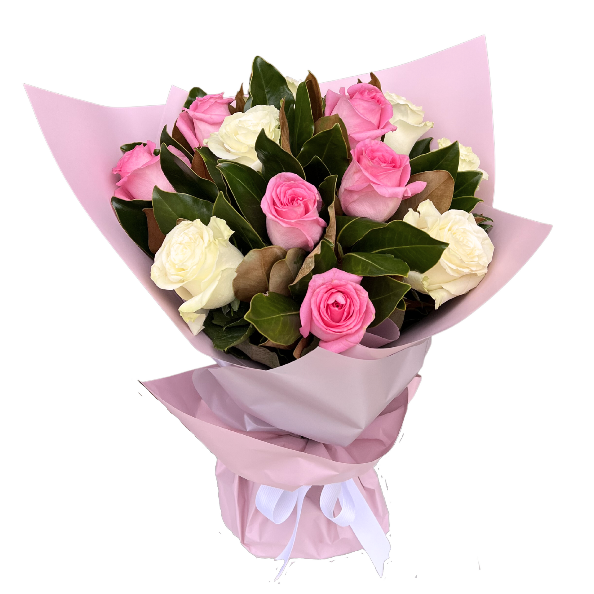 Pastel Rose Bouquet - Pink & White - Petalo - Flower Delivery Melbourne 