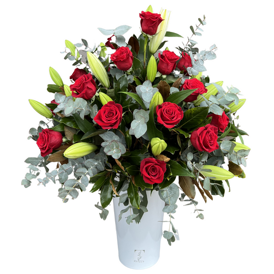 Red Royal Romance Roses - Petalo - Flower Delivery Melbourne  