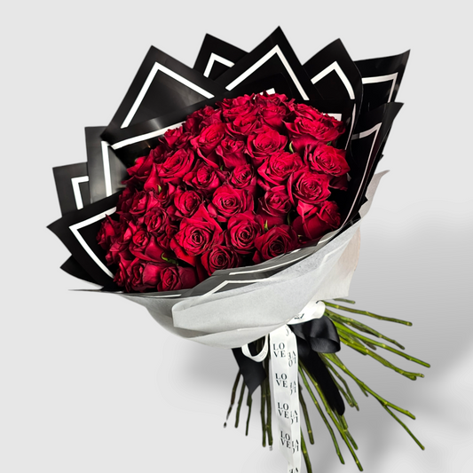 50 Red Roses Bouquet