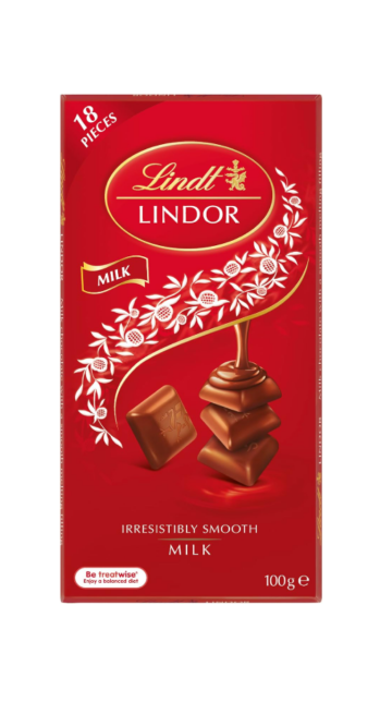 Lindt Chocolate Block 100g