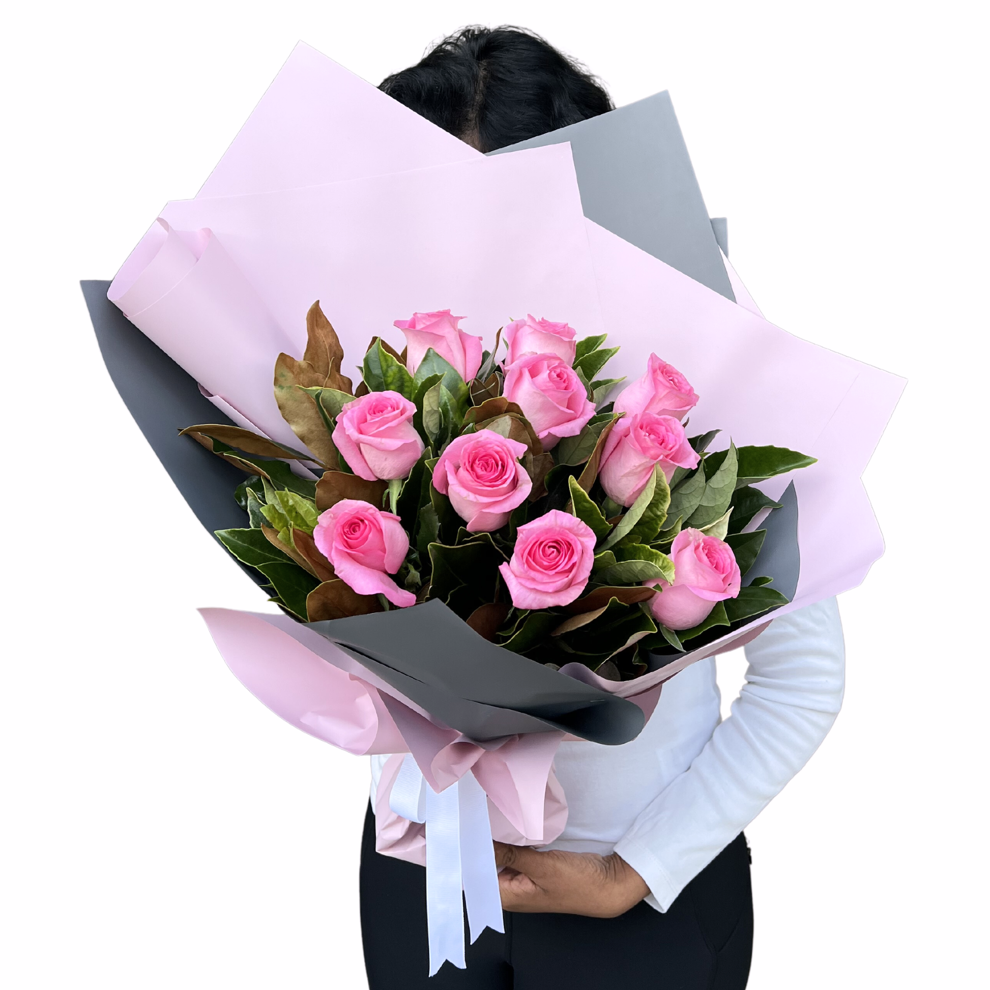 Pink Pastel Rose Bouquet - Petalo - Flower Delivery Melbourne 