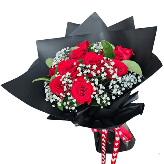 Romantic Red Rose Bouquet - Petalo - Flower Delivery Melbourne 