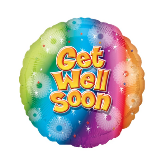 Get Well Soon Foil Balloon - Petalo - Flower Delivery Melbourne 