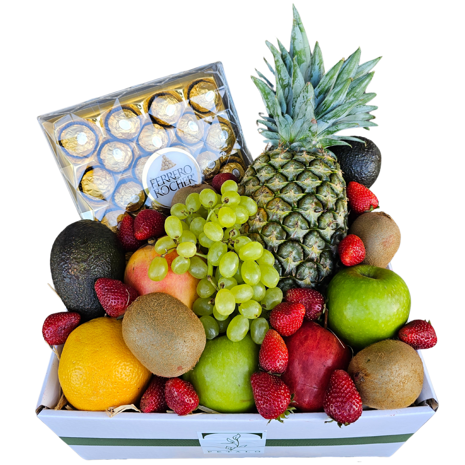 Deluxe Fruit Hamper with Chocs - Petalo - Flower Delivery Melbourne 