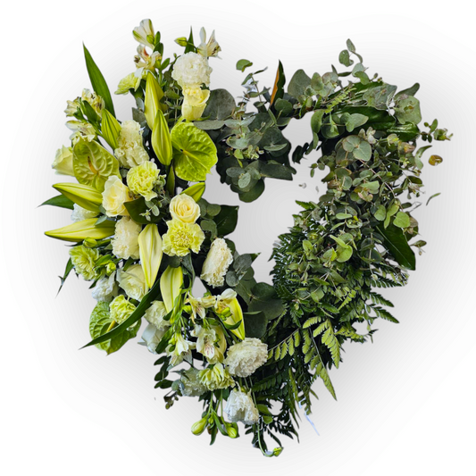 Heart Funeral Wreath