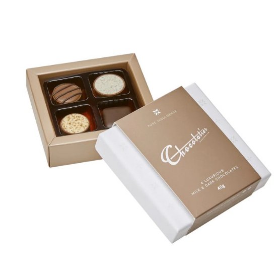 40g Pure Indulgence Milk & Dark Chocolates - Petalo - Flower Delivery Melbourne 