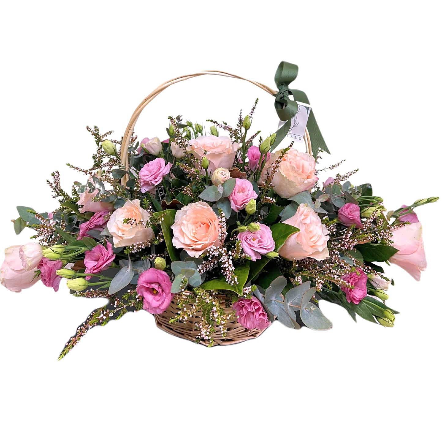 Peachy Princess Rose Basket - Petalo - Flower Delivery Melbourne 